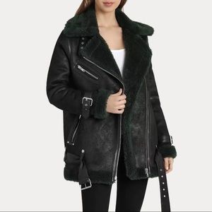 Avec Les Filles Faux Leather Jacket